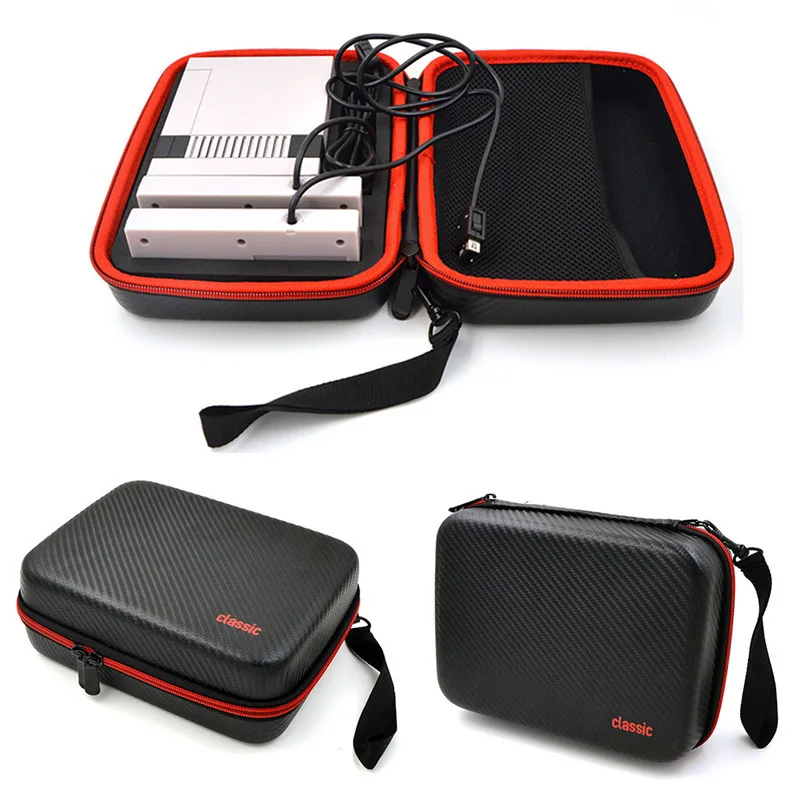 New For Mini NES Classic Edition Console Balck Hard Carrying Case Travel Storage Bag for Nintendo
