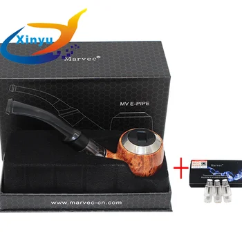 

Original marvec e-pipe K1000 Plus E-Pipe with Extra 3pcs K1000Plus e-pipe 2ml Atomizer coil wooden e Pipe 618 Mod