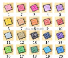 20 Colors can Choose DIY Scrapbooking Vintage Crafts Ink pad Colorful Inkpad Stamps Sealing Decoration