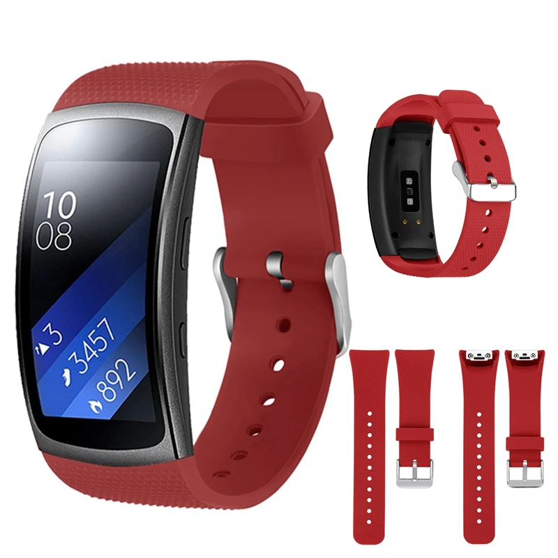 Hangrui силиконовые ремешки для часов samsung gear Fit 2 Pro ремешок для часов браслет для samsung Fit 2 Замена relogio inteligente