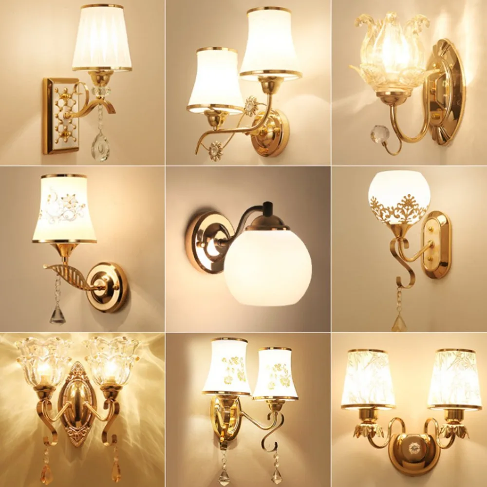 

Simple European Luxury Wall Light Lamp For Bedroom Living Room TV Background Wall Home Decoration B170