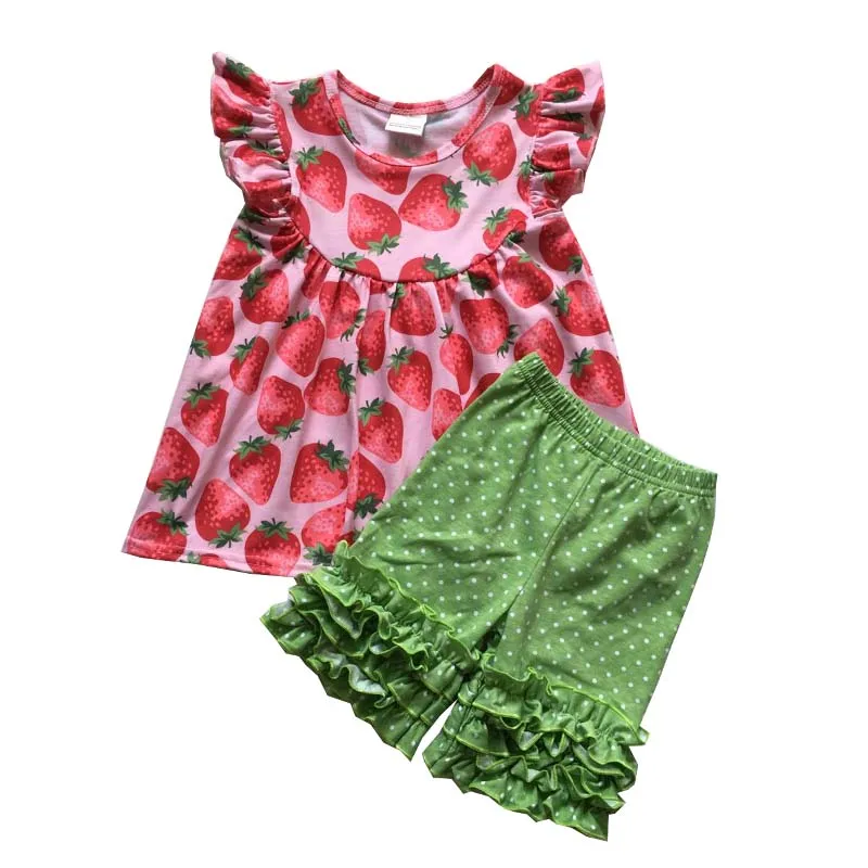 

2019 summer new European and American pop baby girl clothes cute round neck short sleeve back to school print girl dress