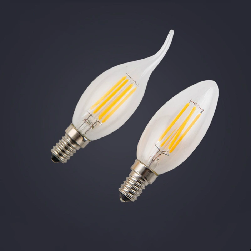 

LED halogen tungsten candle light lamp Modern retro dimmable Edison filament lamp LED gold wire bulb lamp