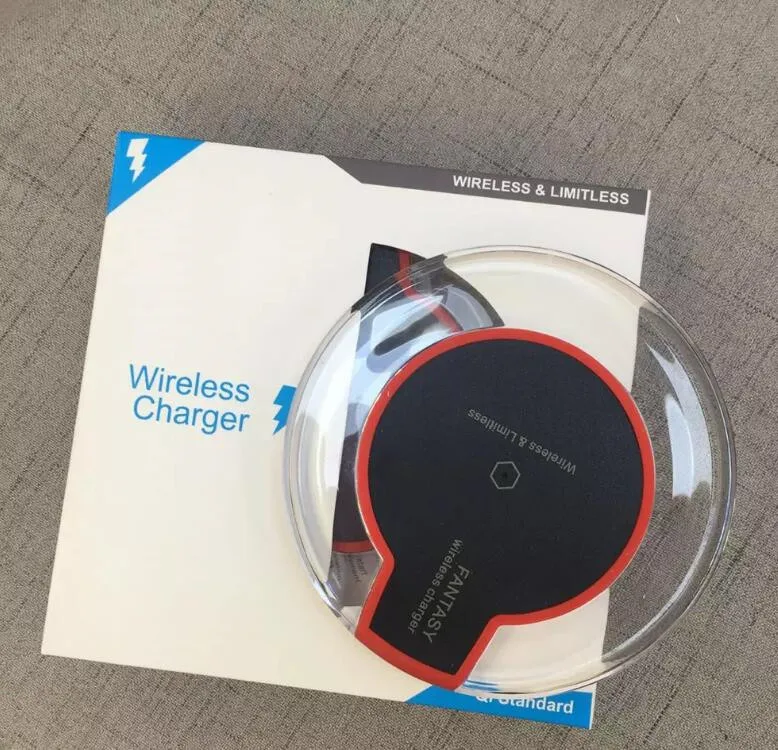 

High Quality Qi Wireless Charger Charging For Samsung S6 Edge s7 edge s8 plus iphone 8 X Fantasy High Efficiency pad with retail