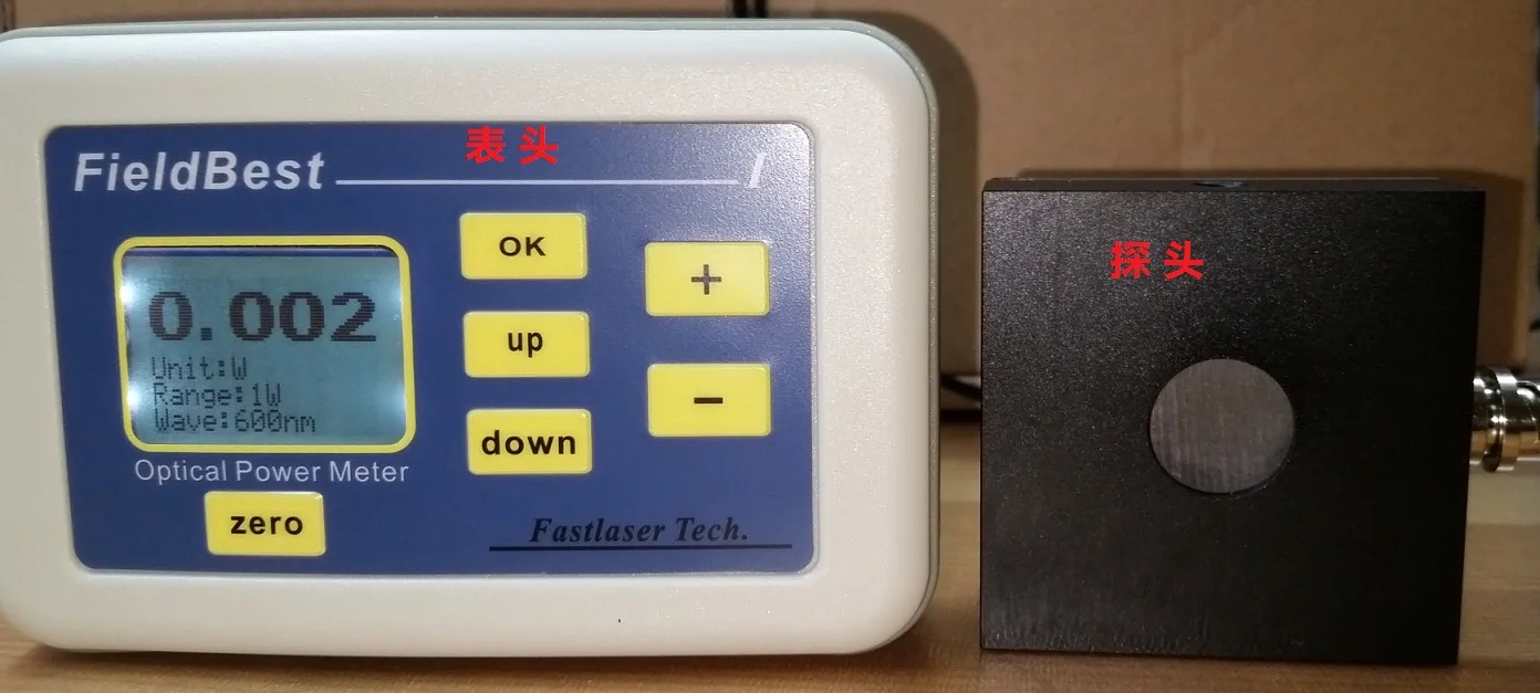 

Laser Power Meter Thermoelectric Type 6W Range 1mW Resolution Response Speed