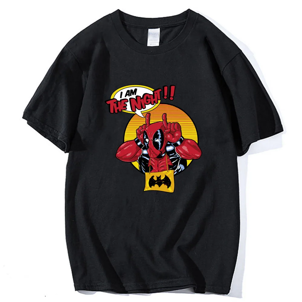 

o-neck cotton streetwear Camisetas 2019 summer deadpool cartoon T Shirt Men Funny printing T-shirt Short Sleeve tee shirt homme