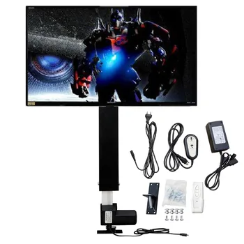 Eclectic TV Lift Motorized TV Mount Bracket for LCD Flat TV W/ Controller Adjustable Lifter fit for 26