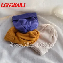 LongBaiLi качество Зима сплошной унисекс шерсть вязаная шапка Для женщин теплые шапочки Caps Для мужчин Skullies KT051