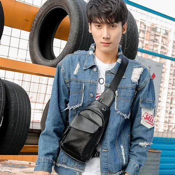 

Tidog Leisure street fashion cortical chest bag