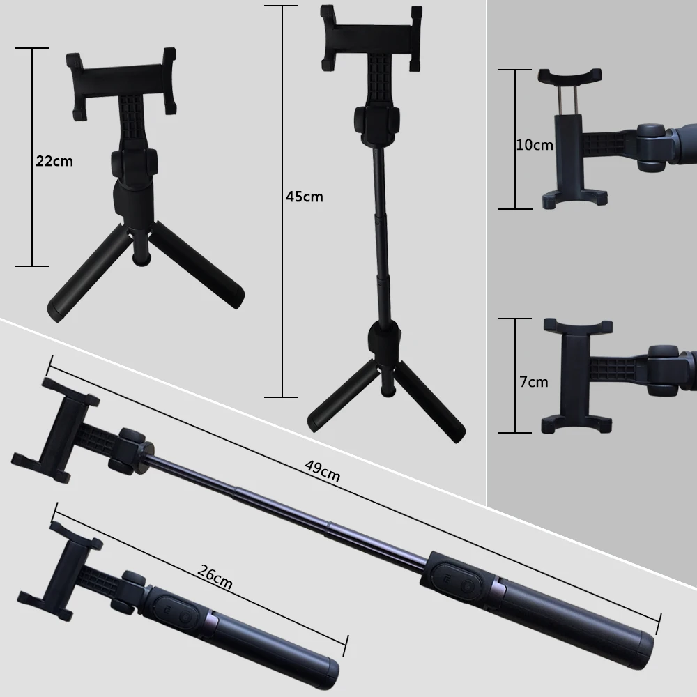 Штатив Сяоми Складной штатив Selfie Stick Monopod RU Склад Черный цвет