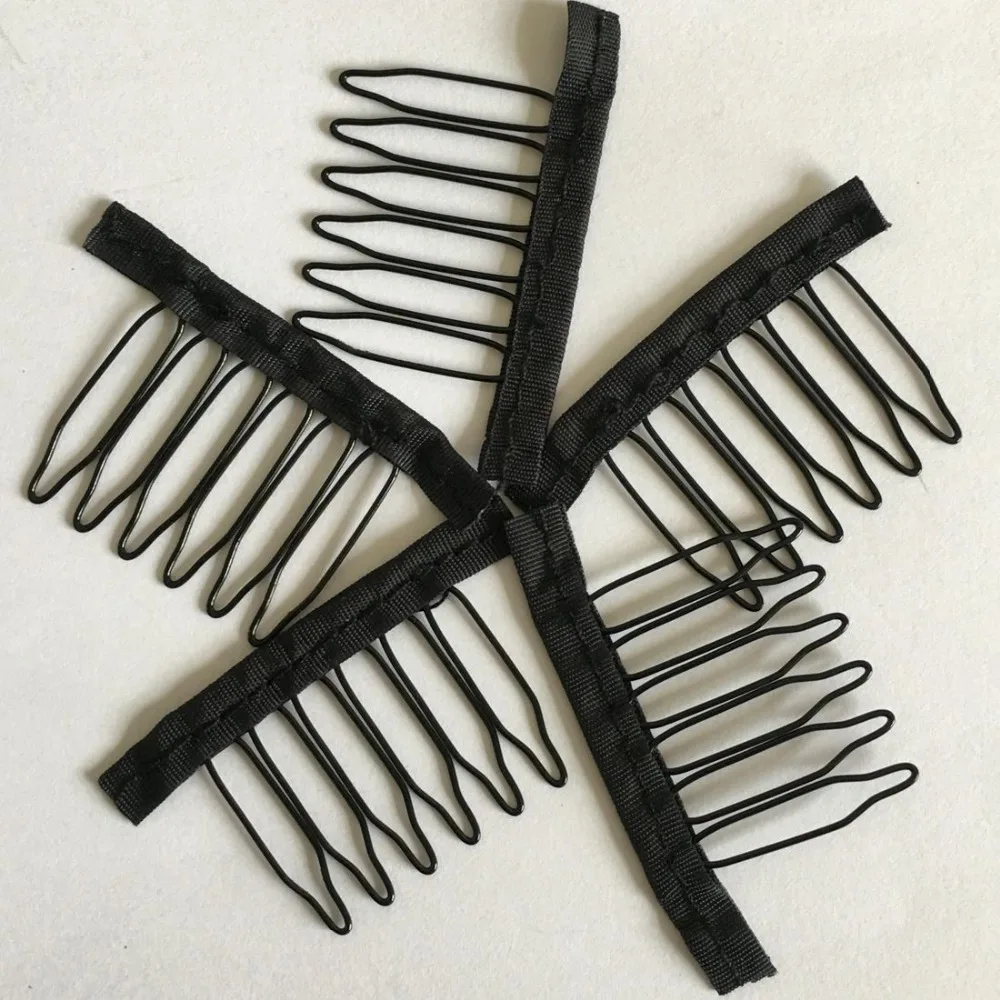 40 pcs black color Los Angeles Mall cloth wig combs clips teeth for hair fu 6 Free shipping on posting reviews
