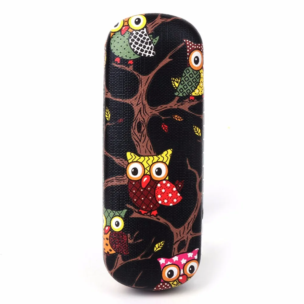 

Glasses Box Cartoon Owl Animal Cute Sunglasses Storage Protector Portable Cases Women