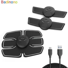 Дропшиппинг USB зарядное устройство EMS стимулятор мышц живота тренер Электрический массажер против целлюлита коррекция фигуры массаж тонкий пояс инструмент