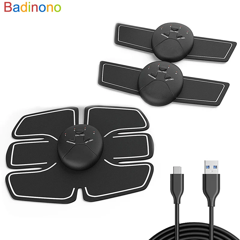 Dropshipping USB charger EMS Abdominal Muscle Stimulator Trainer Electric Cellulite Massager Body Shaping Massage Slim Belt Tool | Красота и