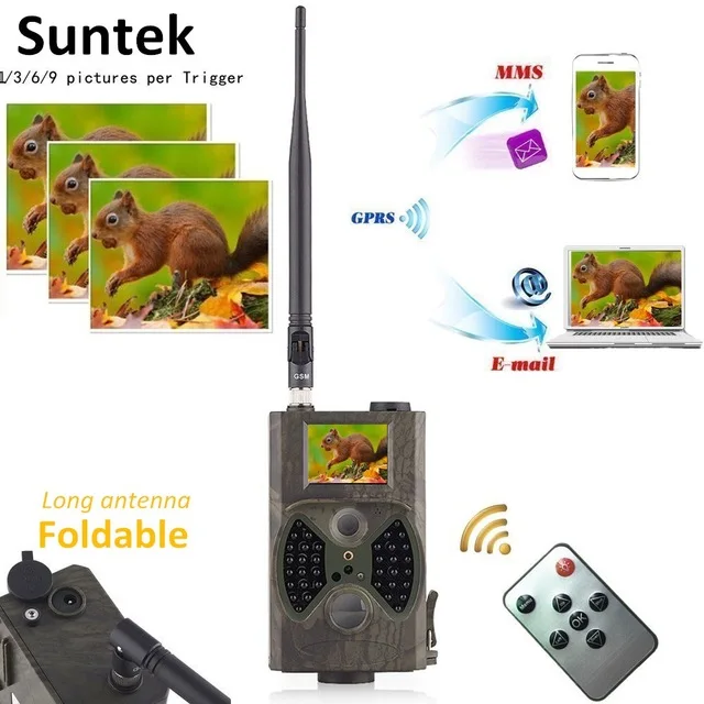 Прямая поставка заказ 12MP фото ловушки электронная почта 2G GSM 1080P охотничья