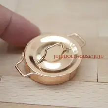 Миниатюрный Кукольный дом Siwan сцена с мини-моделью Европейского горшка розового золота плоской поверхности