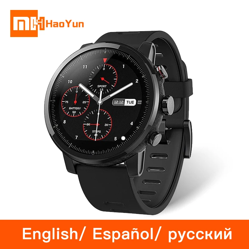 Глобальная версия Xiaomi Huami Amazfit Stratos 2 Смарт часы Спорт gps 5ATM воды 2.5D Firstbeat для