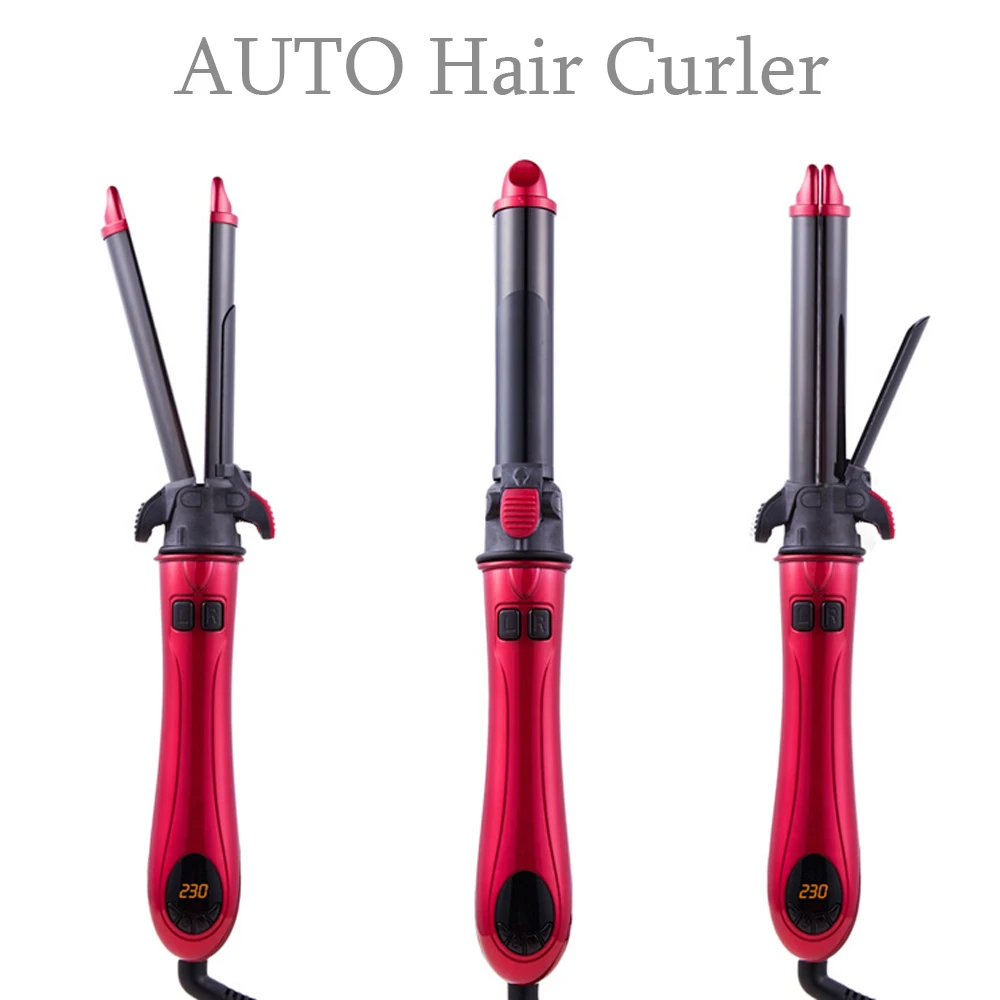 2 in 1 Hair Curler LCD Display Automatic Hair Curlers Professional