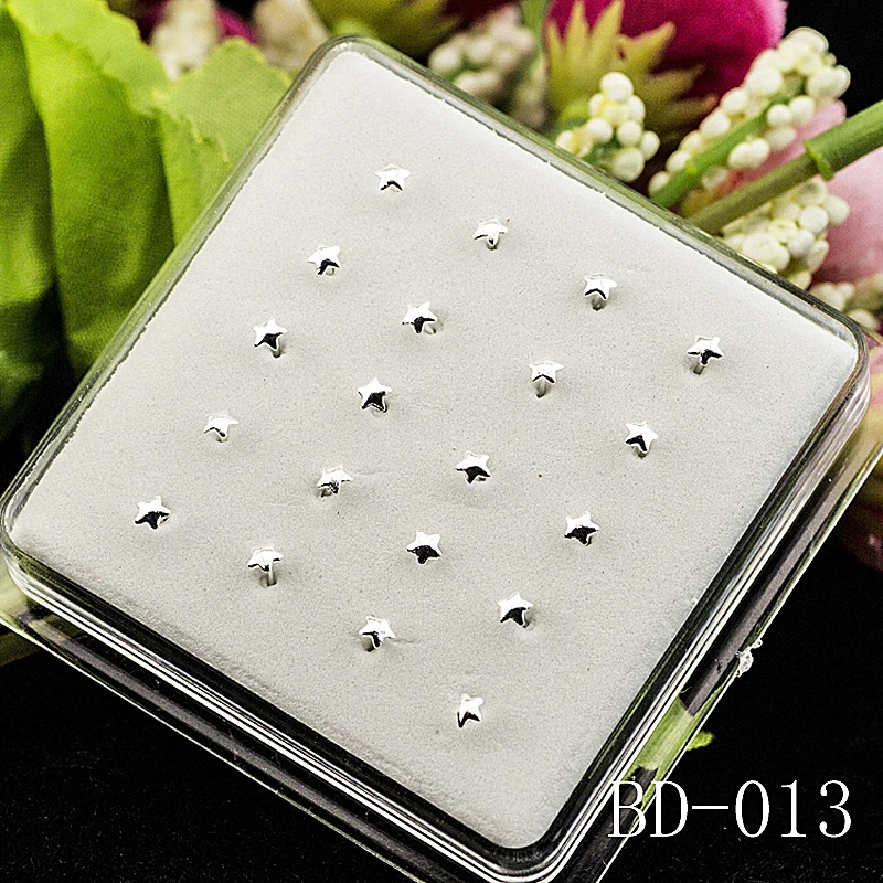 

Smooth Star Silver Nose Stud Fashion Jewelry Nose Ring Body piercing jewelry Nose Nail Women's Fashiona