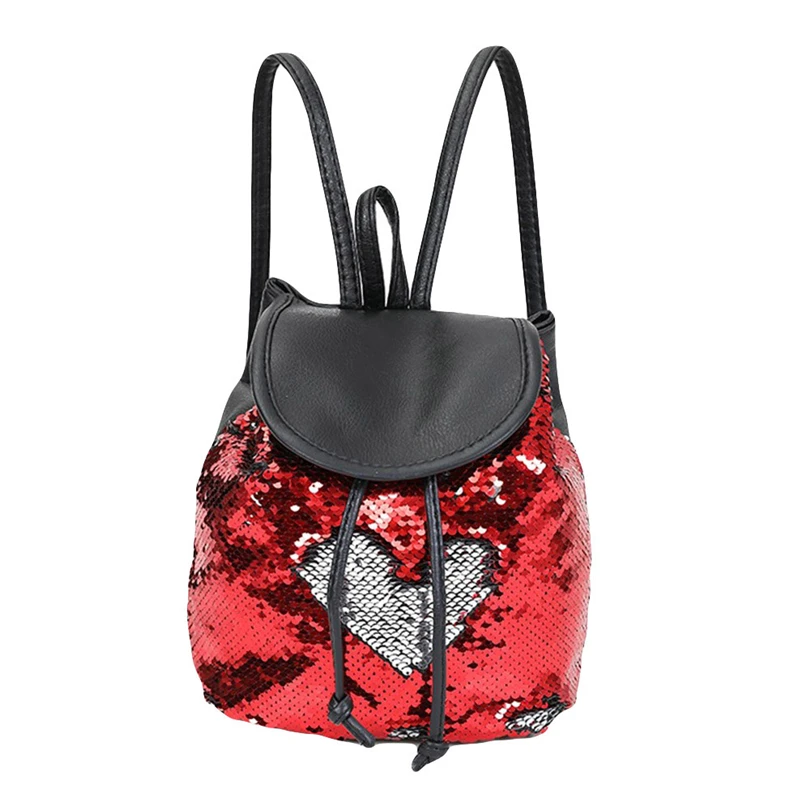 

AOTIAN Girls Sequins Backpack Preppy Style Small School Bags Drawstring Shoulder Backpack Mochila Feminina Small Backpack A30