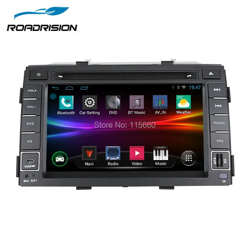 RoadRision 2Din автомобильный dvd плеер Android 6 0 для KIA Sorento 2009 2012 комплект с gps навигатором