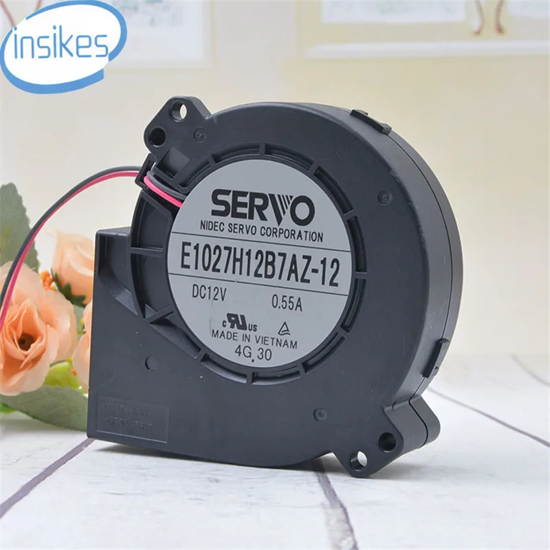 

E1027H12B7AZ-12 Turbo Cooling Fan DC 12V 0.55A 9727 97*97*27mm 9CM 2 Wires