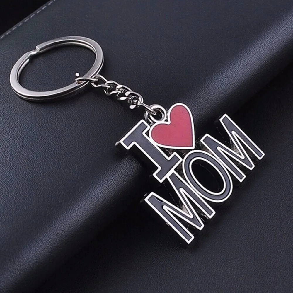 i love mom and dad keychain