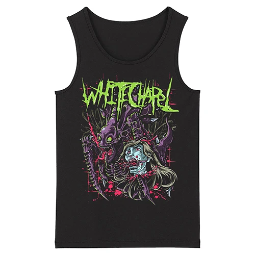 Женский топ witechapel Thrash Metal Grindcore Deathcore, новые чёрные майки азиатского размера - Цвет: 3