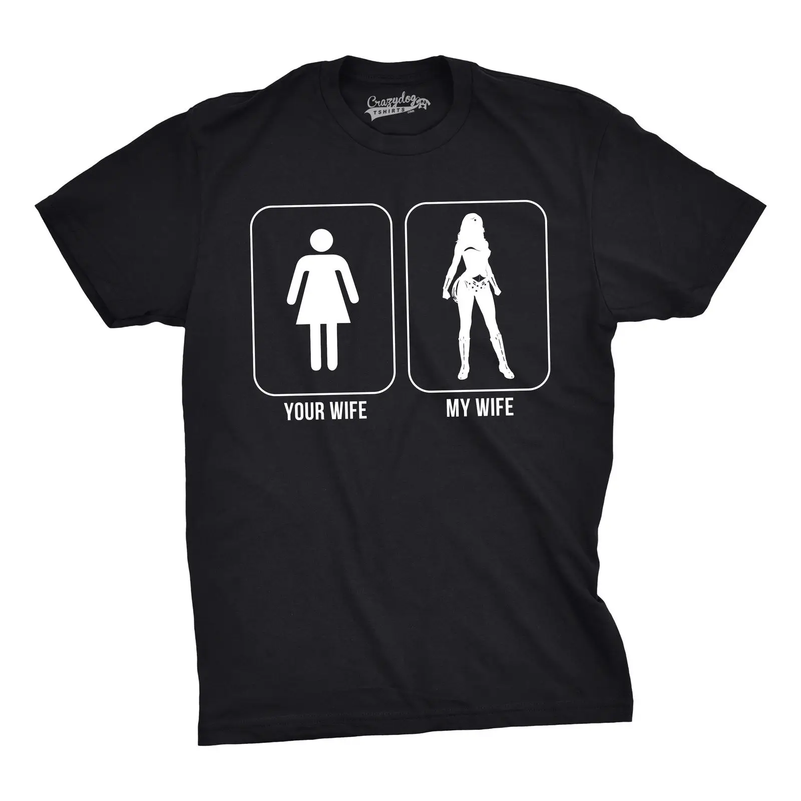 Mens Your Wife My Wife Funny Superhero T Shirts Hilarious Novelty 