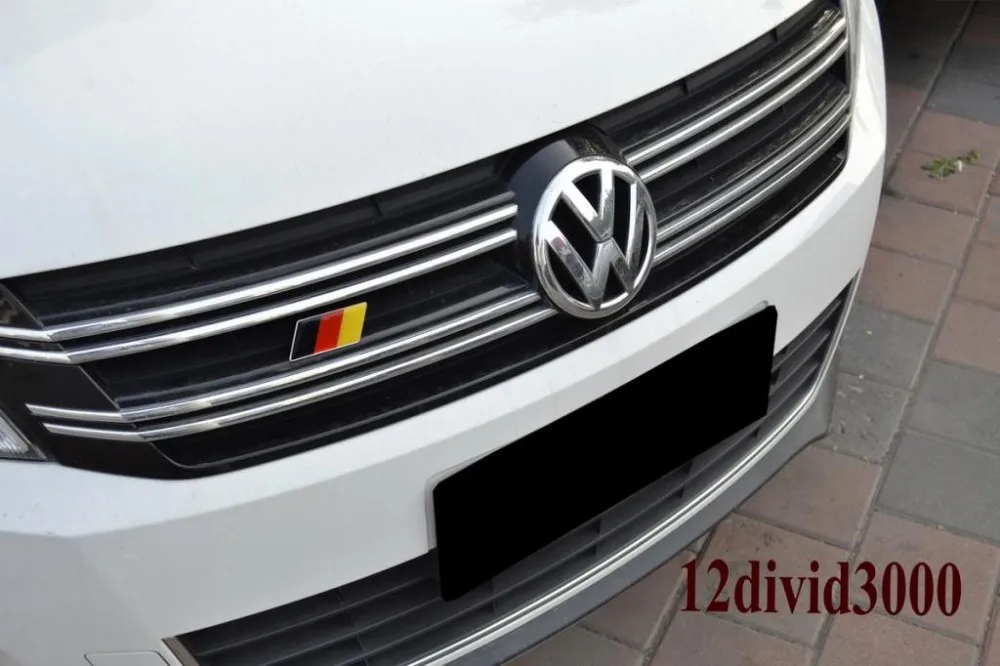 Немецкий флаг эмлема на передней решетке подходит MK7 MK6 GOLF 7 CC Jetta SCIROCCO Polo Tiguan