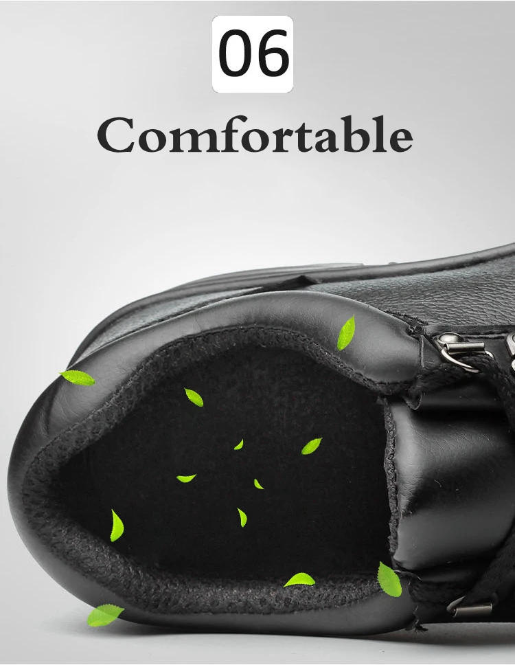 Мужские черные защитные ботинки дышащая рабочая обувь со стальным носком мужские высококачественные износостойкие рабочие ботинки обувь из искусственной кожи