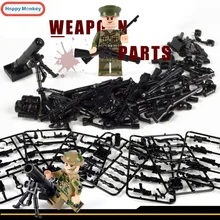 

100pcs Military SWAT Police Gun Weapons Blocks DIY Building Single Bricks Parts Accessory Construct Magnet Model Educational Toy