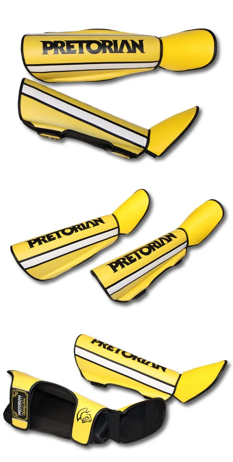 yellow shin guards