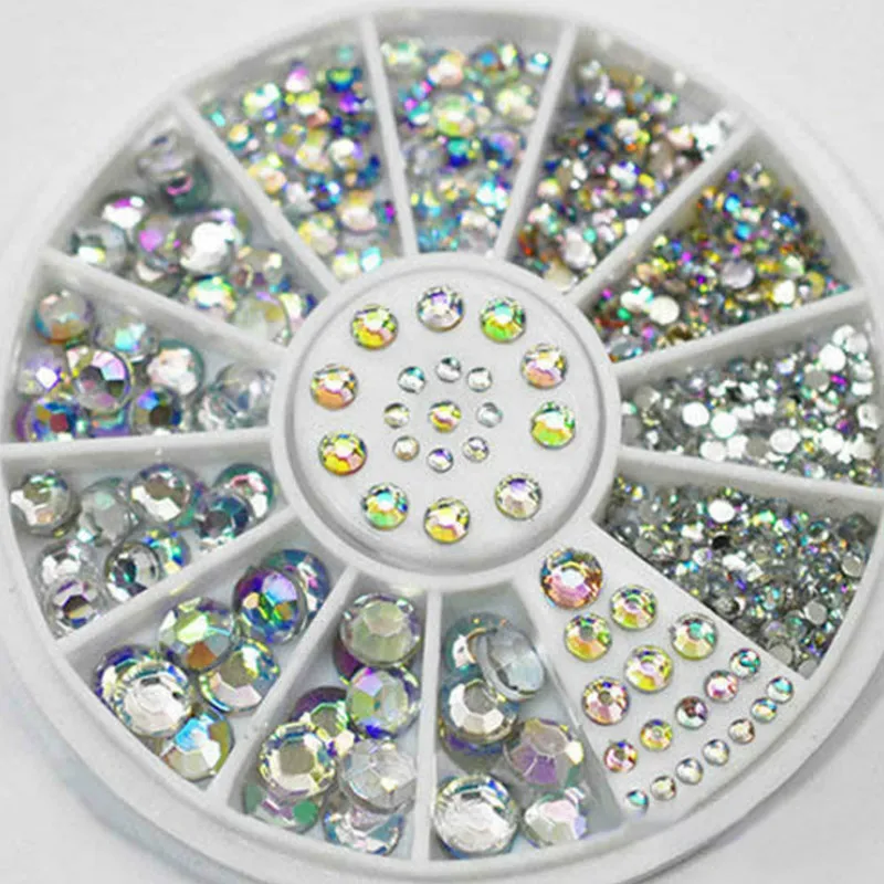 

2018 Colorful Shiny Round Ultrathin Sequins Colorful Nail Art Glitter Tips UV Gel 3D Nail Decoration Manicure DIY Accessorie Hot