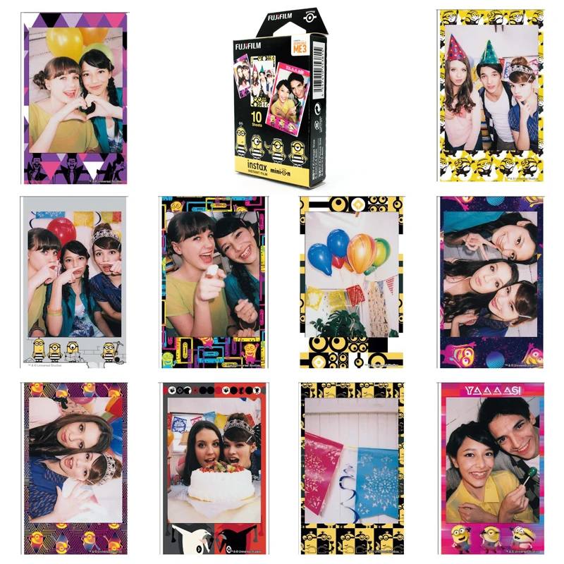 Fujifilm Instax Mini Minion DM3 мгновенная 60 пленка для Fuji 7s 8 + 9 25 50s 70 90 300 SP 1 2 принтера|instax