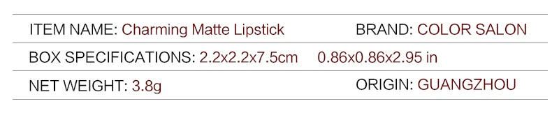 SACE LADY 24 Colors Moisturizer Lipstick Long Lasting Smooth Makeup Sexy Lip Stick