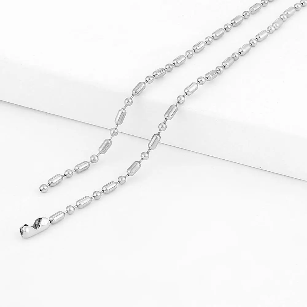 13 стилей, Трендовое женское длинное ожерелье, цепочка 80 см, чокеры из нержавеющей стали, ожерелье s для высококачественного серебряного цвета, Ювелирная цепочка