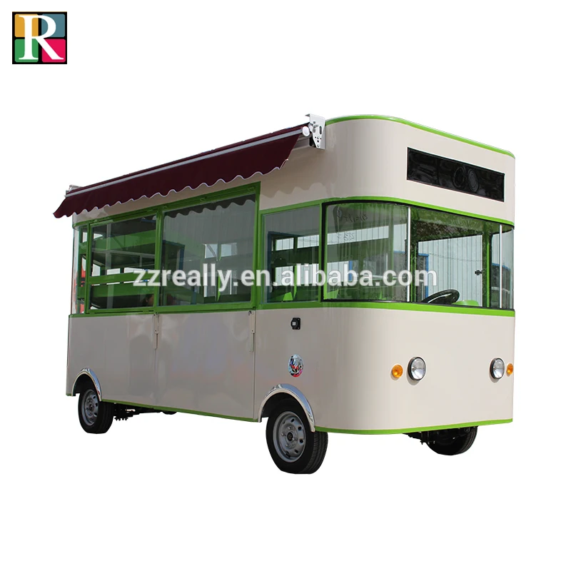 

CE approved street electric food truck hot dog vending cart with 4 wheels