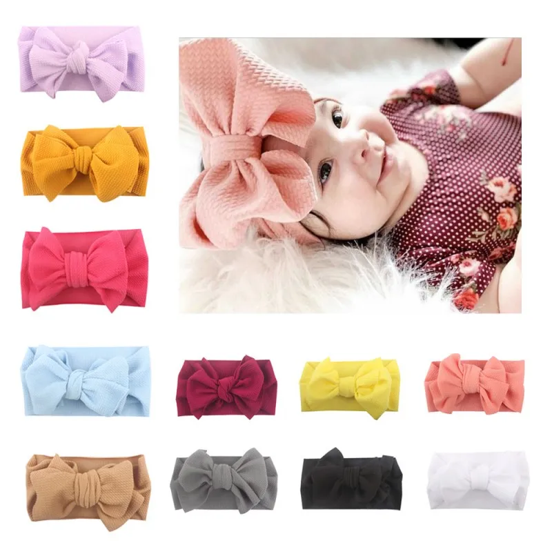 

Fashion super elastic large bow hair band female Cute baby headdress Headband New Arrival Hair Accessories Headwrap Headwear