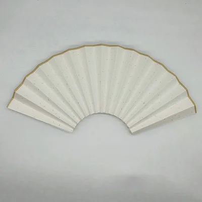 Китайский Винтажный стиль Xuan складной бумажный веер покрытие полуспелой Xuan бумажный веер поверхность для картина с каллиграфией создание - Цвет: A4