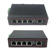 Промышленный коммутатор 10/100 Мбит/с RJ45 5-разъемное зарядное usb-устройство для локальных сетей промышленный switch5V-58V 5 плата с портами ethernet сетевой коммутатор