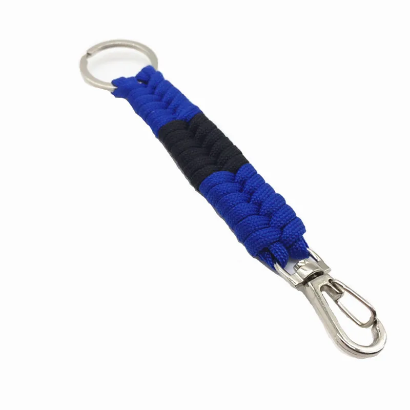 

Survival Nylon Rope Weave Brazilian jiu-jitsu ribbon Belt Paracord Keychain For Hiking