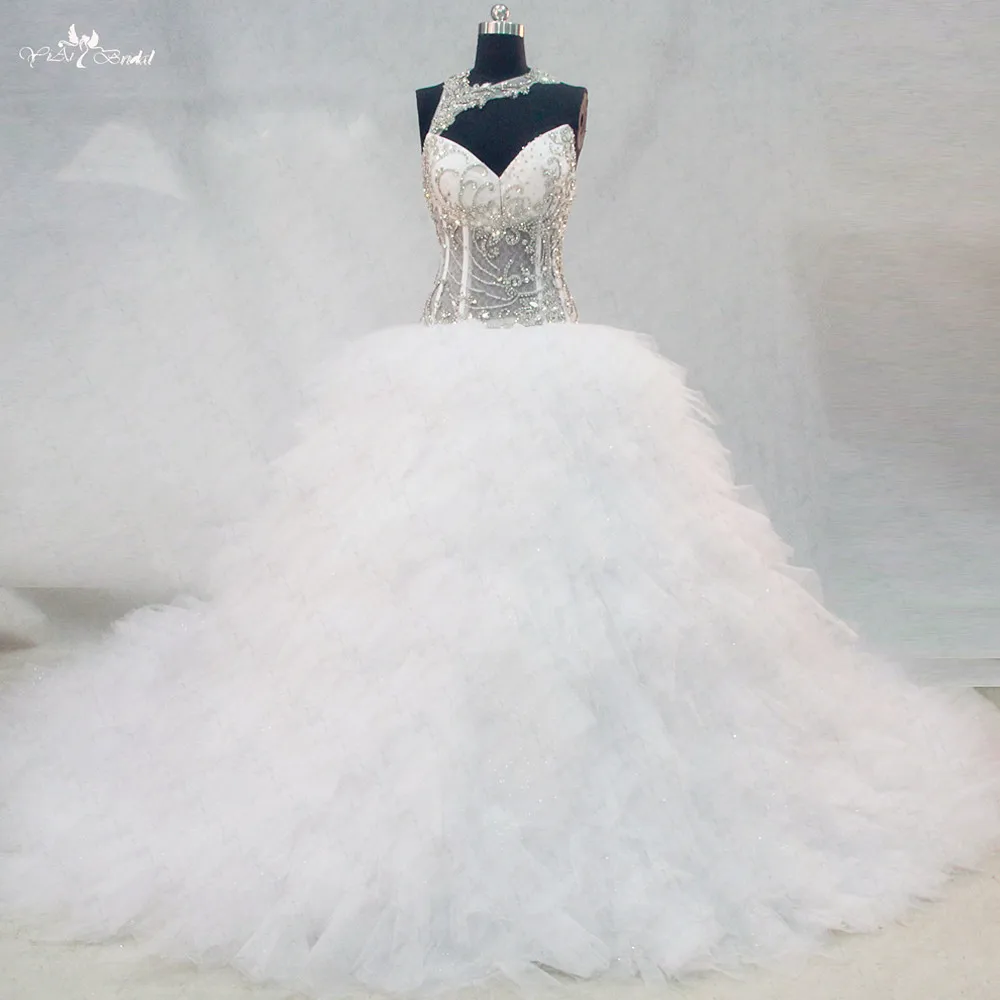 RSW1006 gelinlik vestidos de noiva com foto real (2)