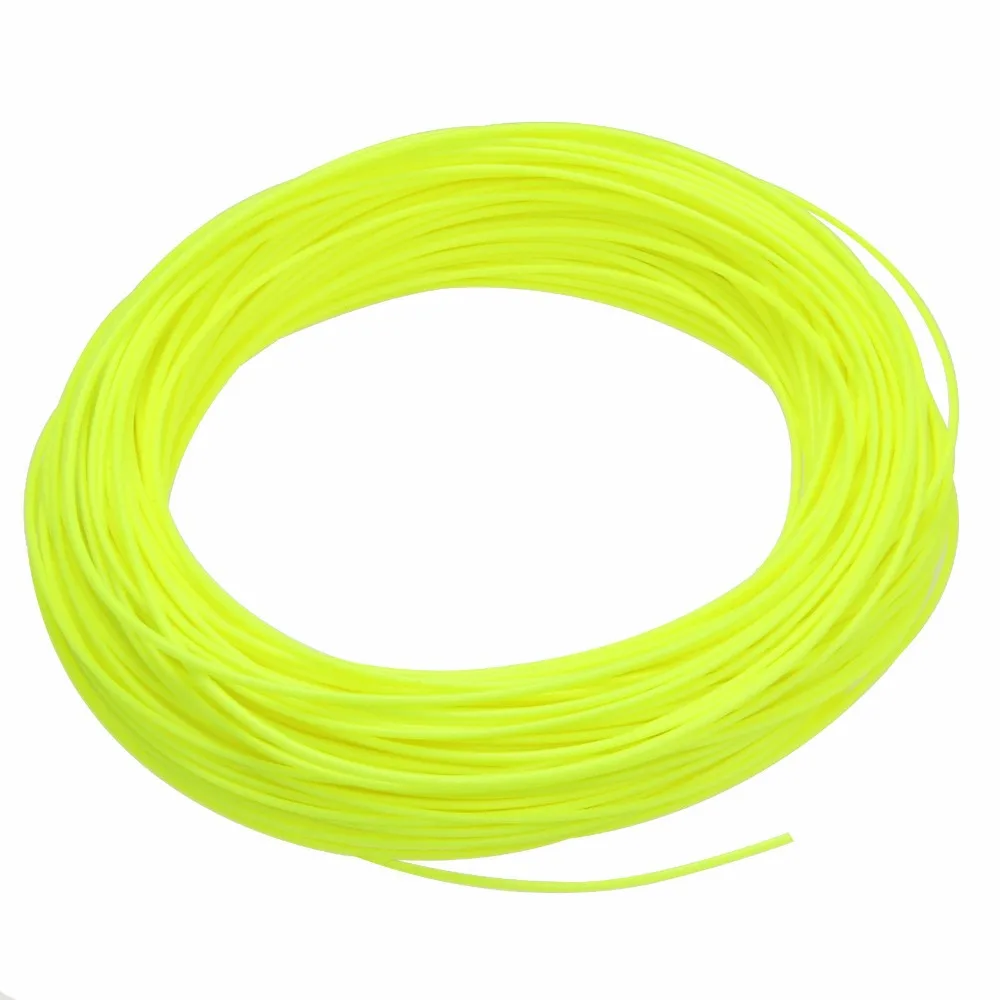 الصياد حلم 100ft wf 1/2/3/4/5/6/7/8/9wt يطير خط الوزن قدما العائمة يطير خط الصيد 9 ألوان الصيد خط