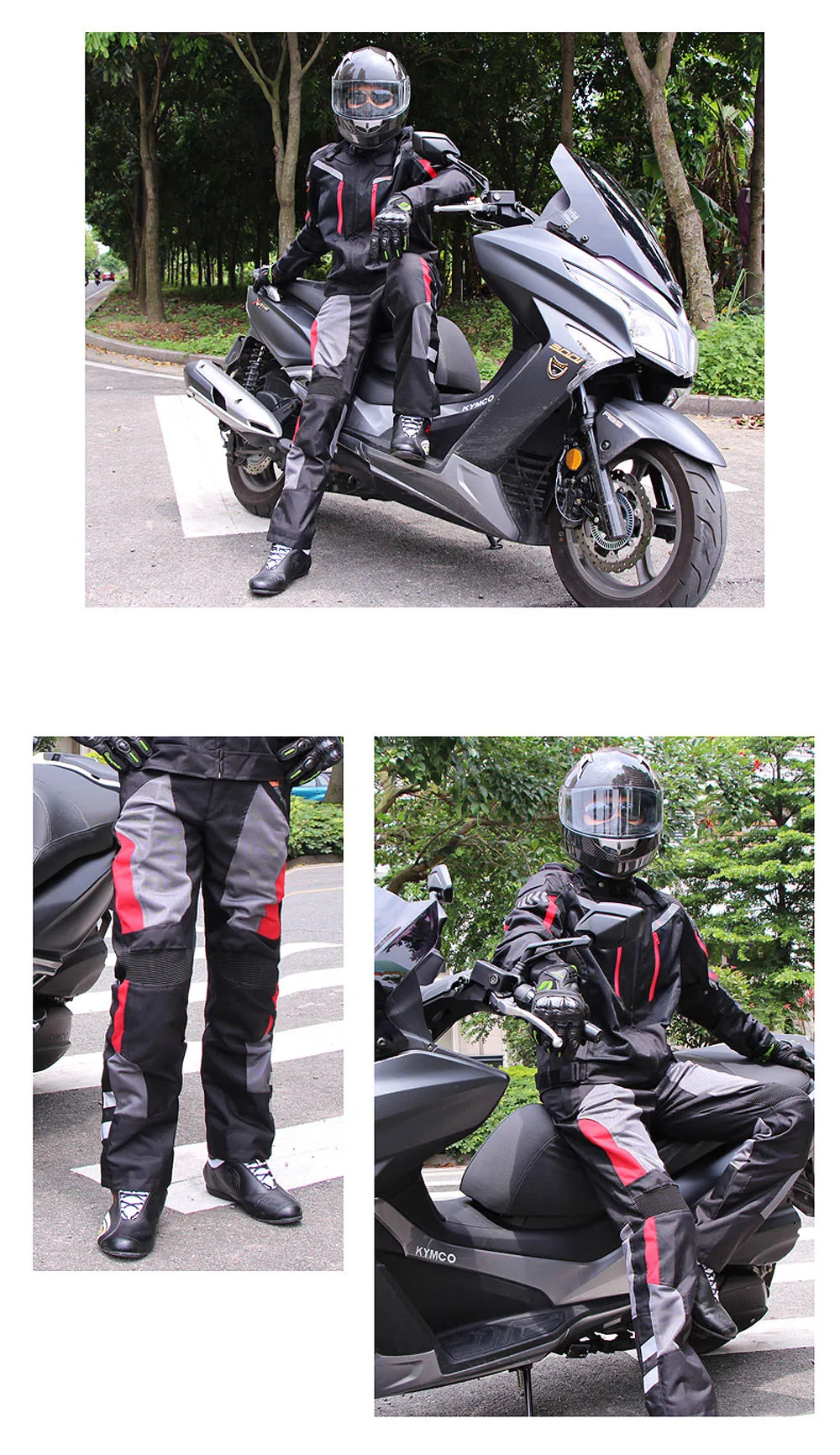 Мужские мотоциклетные штаны Лето Зима полный сезон мотокросса для верховой езды защита антиколлизия брюки с наколенниками