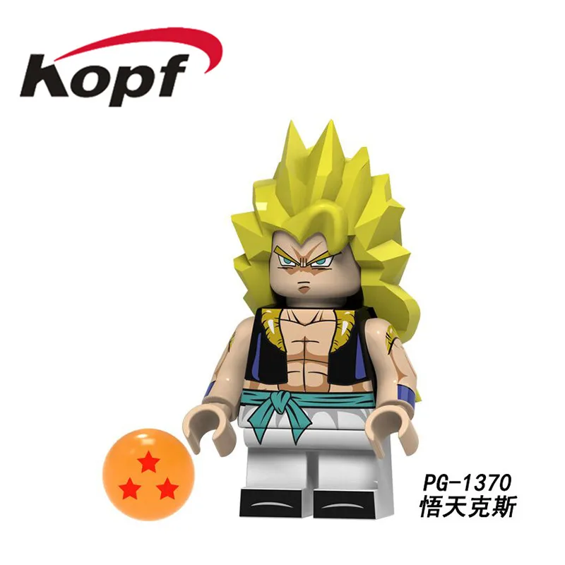 PG1370 20Pcs No Box 20 шт. строительные блоки кирпичи Dragon Ball серии Сунь Укун Android 17 фигурки модель подарок для детей игрушки PG1388 - Цвет: PG1370 20Pcs No Box