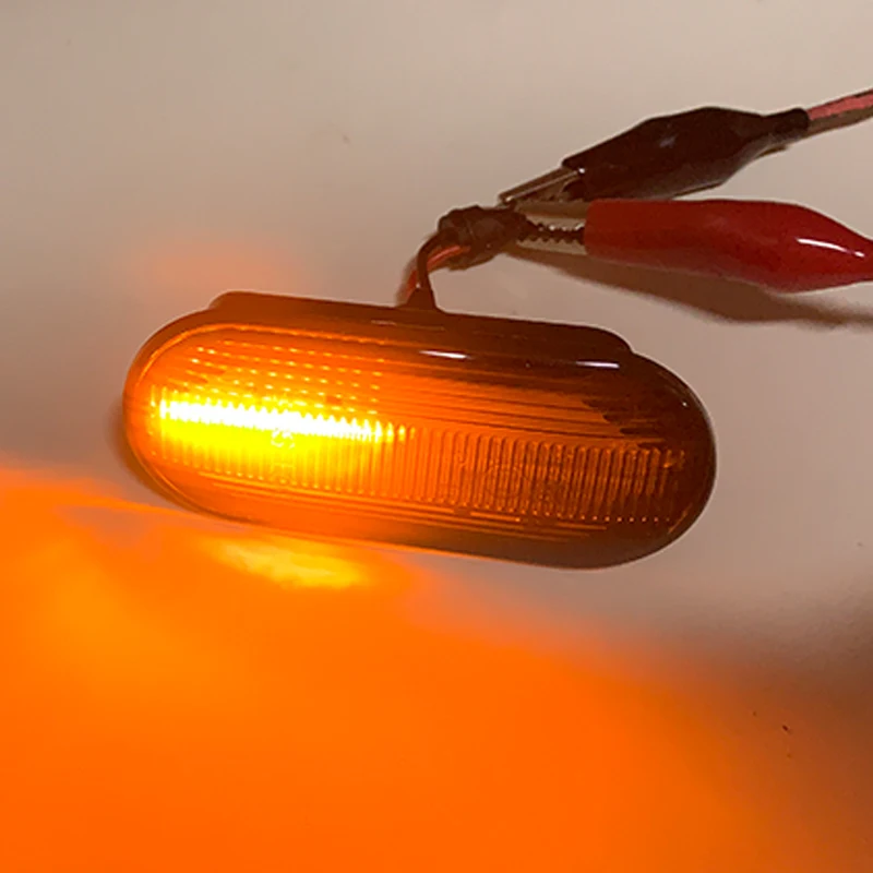 SUNKIA LED Side Marker Light for Smart 453 FORTWO- Error Free OEM Plug Turn Signal Lamp Amber Flowing Light