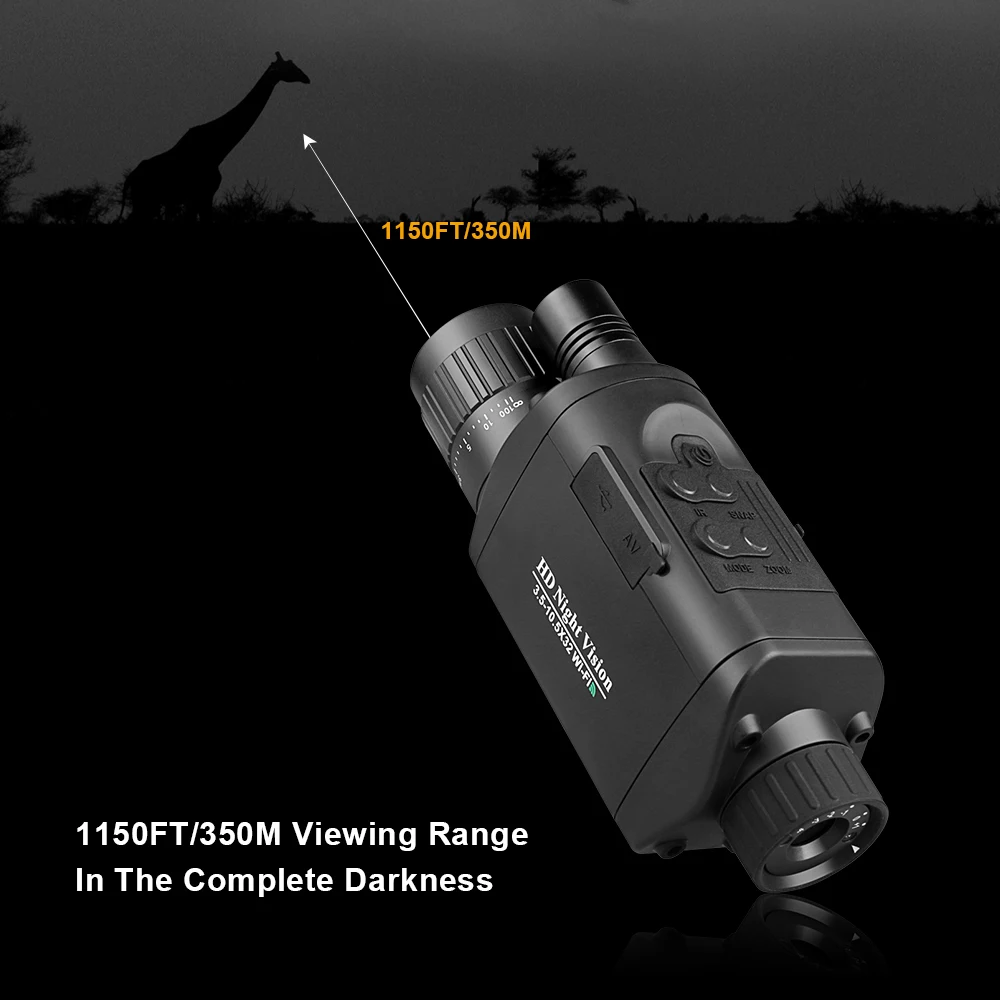  Bestguarder 720 HD Night Vision with Wifi Function Professional Hunting Infrared Monocular Connect 