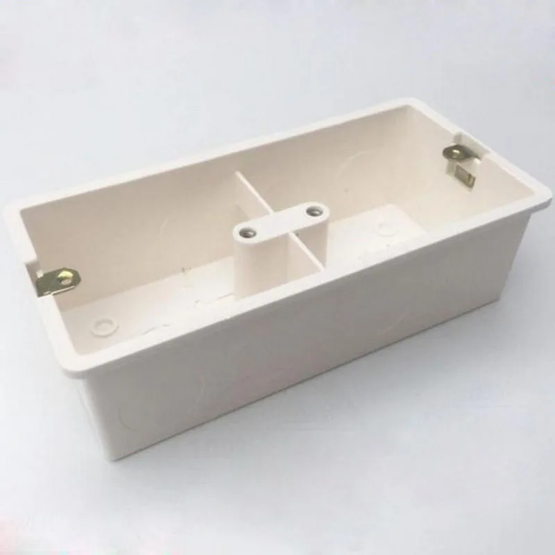 10pcs 86 Universal Junction Box Concealed Double Blocking Fuel