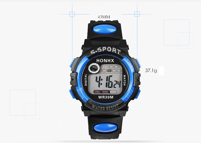 Honhx Led цифровые детские часы брендовые Роскошные наручные часы для девочек и мальчиков Детский спортивный браслет для прогулки наручные часы, рождественский подарок